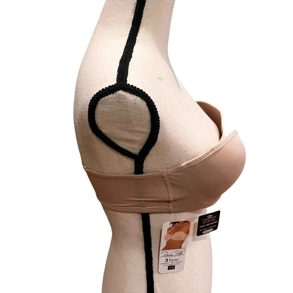 Rene Rofe Women’s push-up bra 36B multiway push-up easy side hooks silicone - Picture 2 of 6